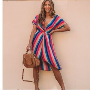 Lite brite striped dress